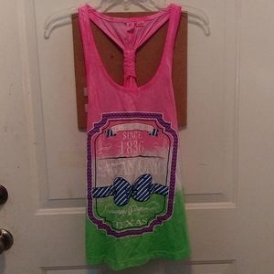 !!!PINK/WHITE/GREEN SAN ANTONIO TEXAS TANK TOP!!!